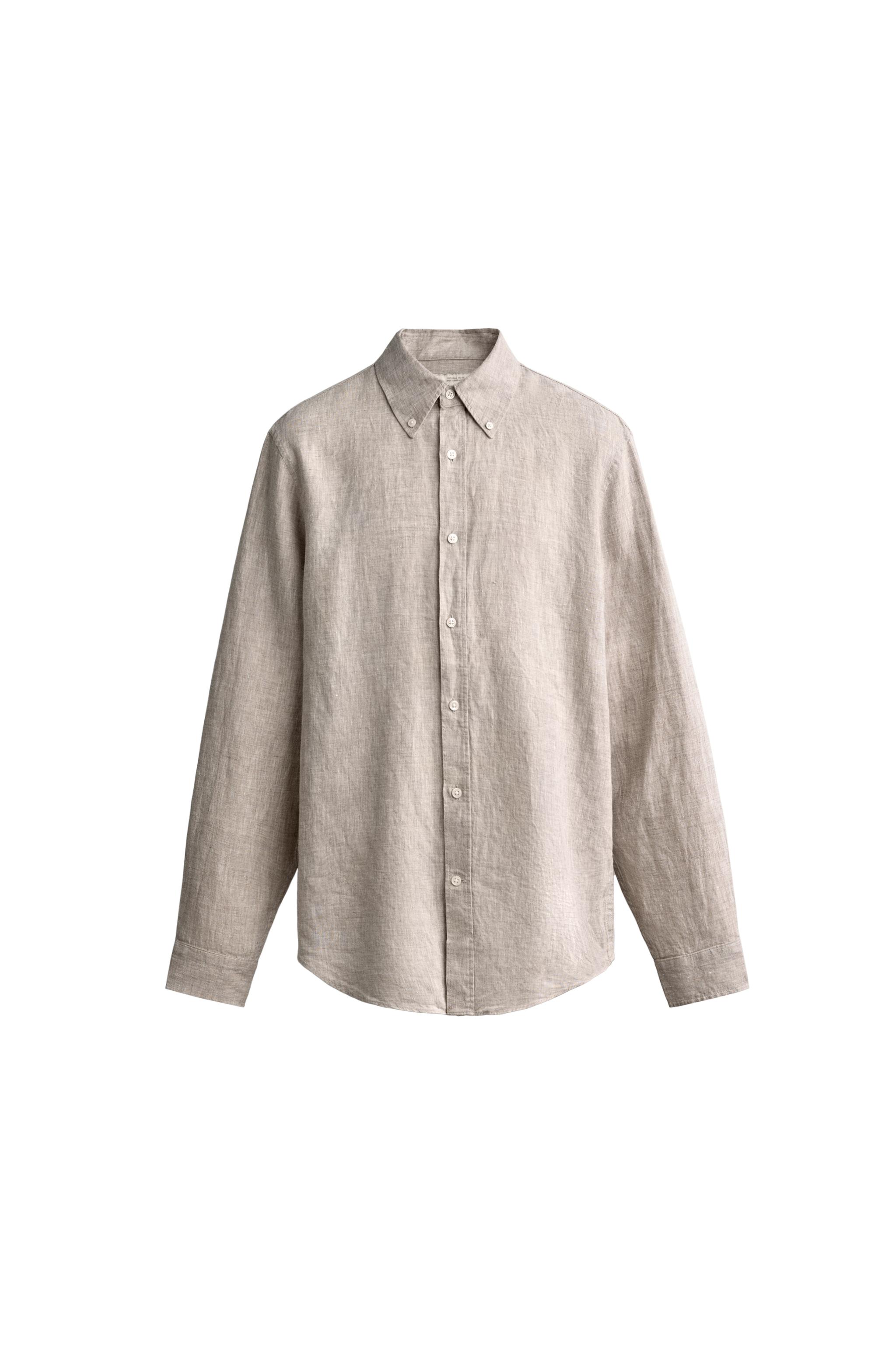 CHEMISE REGULAR FIT 100 % LIN